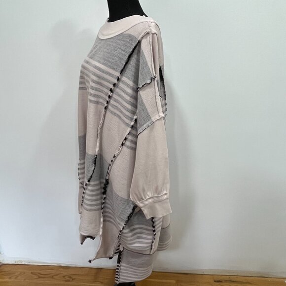 Free People Off The Shelf Maxi Top, Size Large, NWOT, Pink Combo Color - Picture 7 of 8